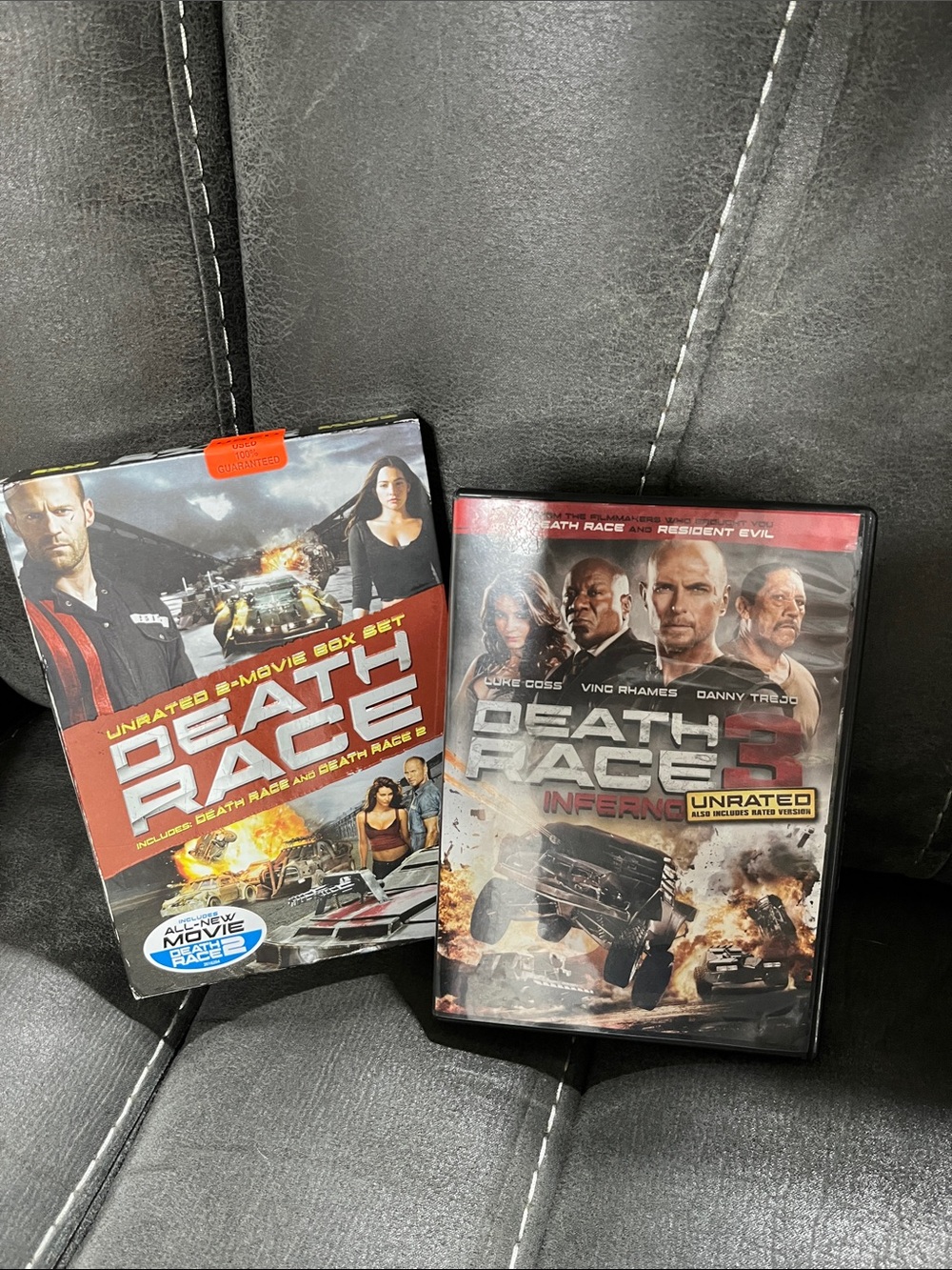 Universal Death Race 1,2and 3.DVDs -